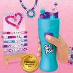Imagimake Spin n Pop : DIY Bracelets Braids & More | Patented Electric Bracelet Maker | DIY Craft Kits for Girls Ages 8-13 | Create 25+ Accessories for Girls 10-12 | Teenage Girl Gift Ideas | Grocsy