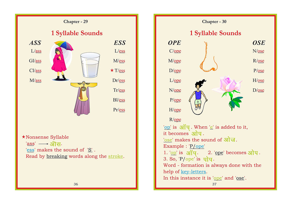 Scholars Hub Phonics Learning Book Combo-First Phonetic Reader For Tiny Tots & Scholars Hub English Reader (Set Of 2 Books) | Word Formatting| Sight Words | Sound To Words | Vowels | 3,4,5 Letter Words | Phonics Book For Ages 3-7 Years Old | Grocsy