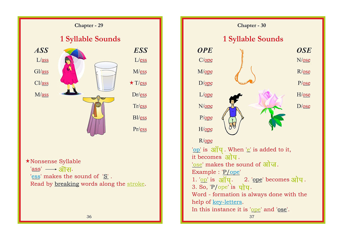 Scholars Hub Phonics Learning Book Combo-First Phonetic Reader For Tiny Tots & Scholars Hub English Reader (Set Of 2 Books) | Word Formatting| Sight Words | Sound To Words | Vowels | 3,4,5 Letter Words | Phonics Book For Ages 3-7 Years Old | Grocsy