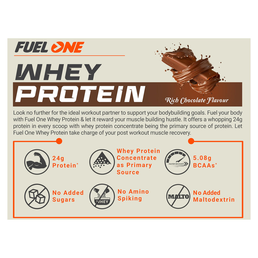 Fuelone Whey Protein - Rich Chocolate | Grocsy