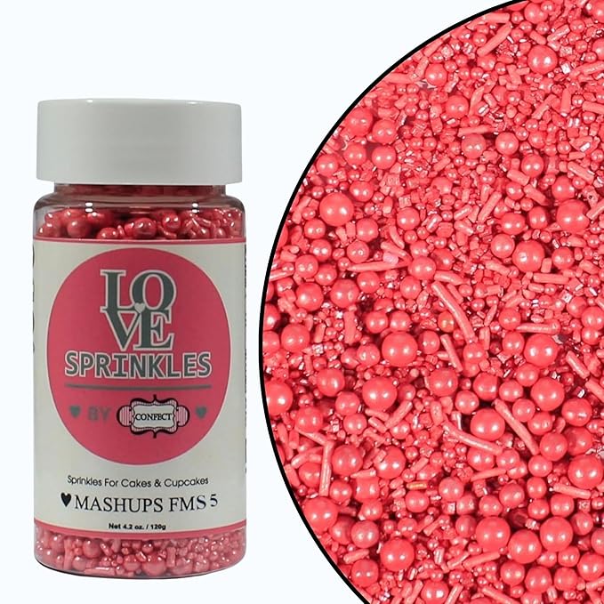 Confect Rose Pink | Sprinkles Bottle for Decoration Bottle | Grocsy