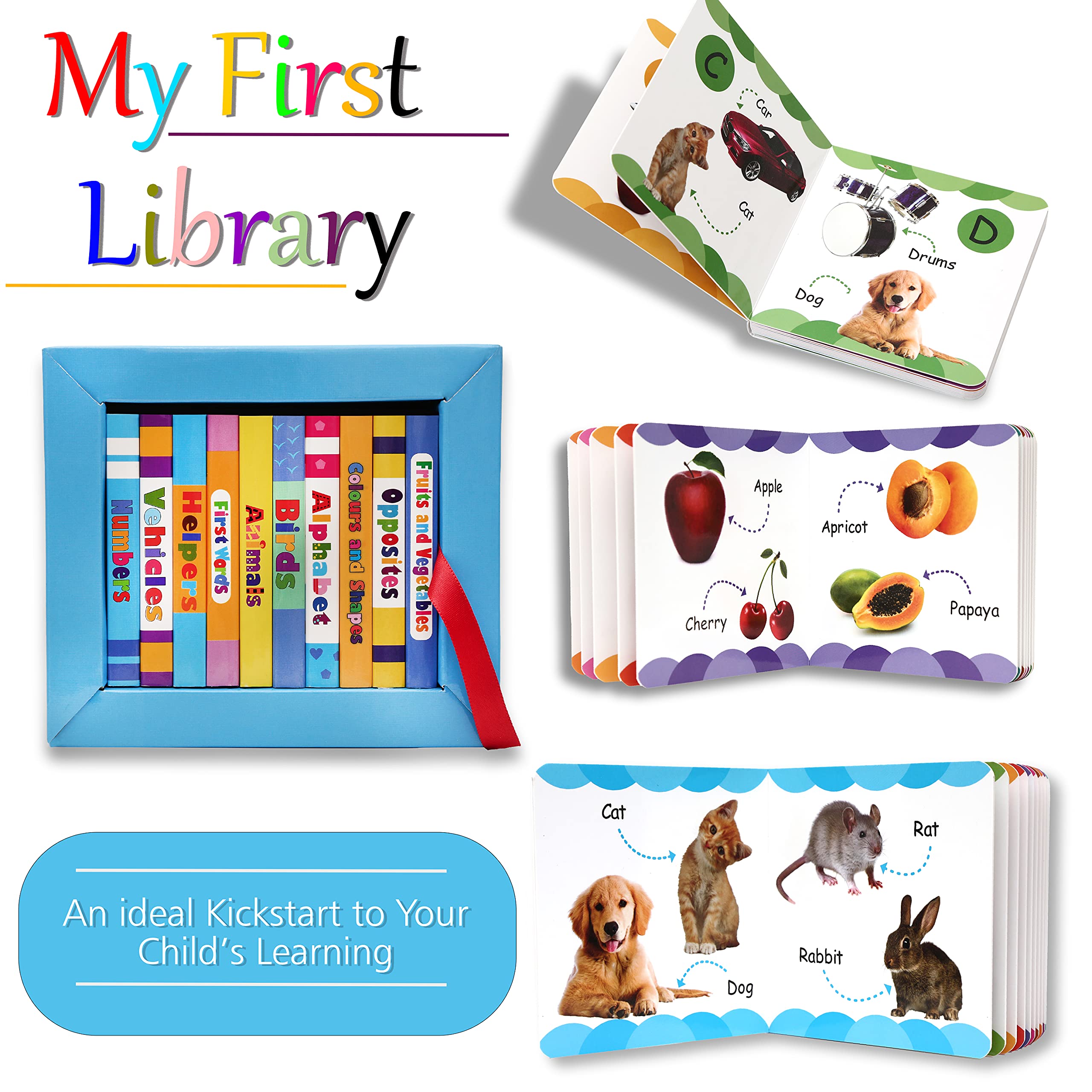 My First Library (Box Set Of 10 Board Books) | Grocsy