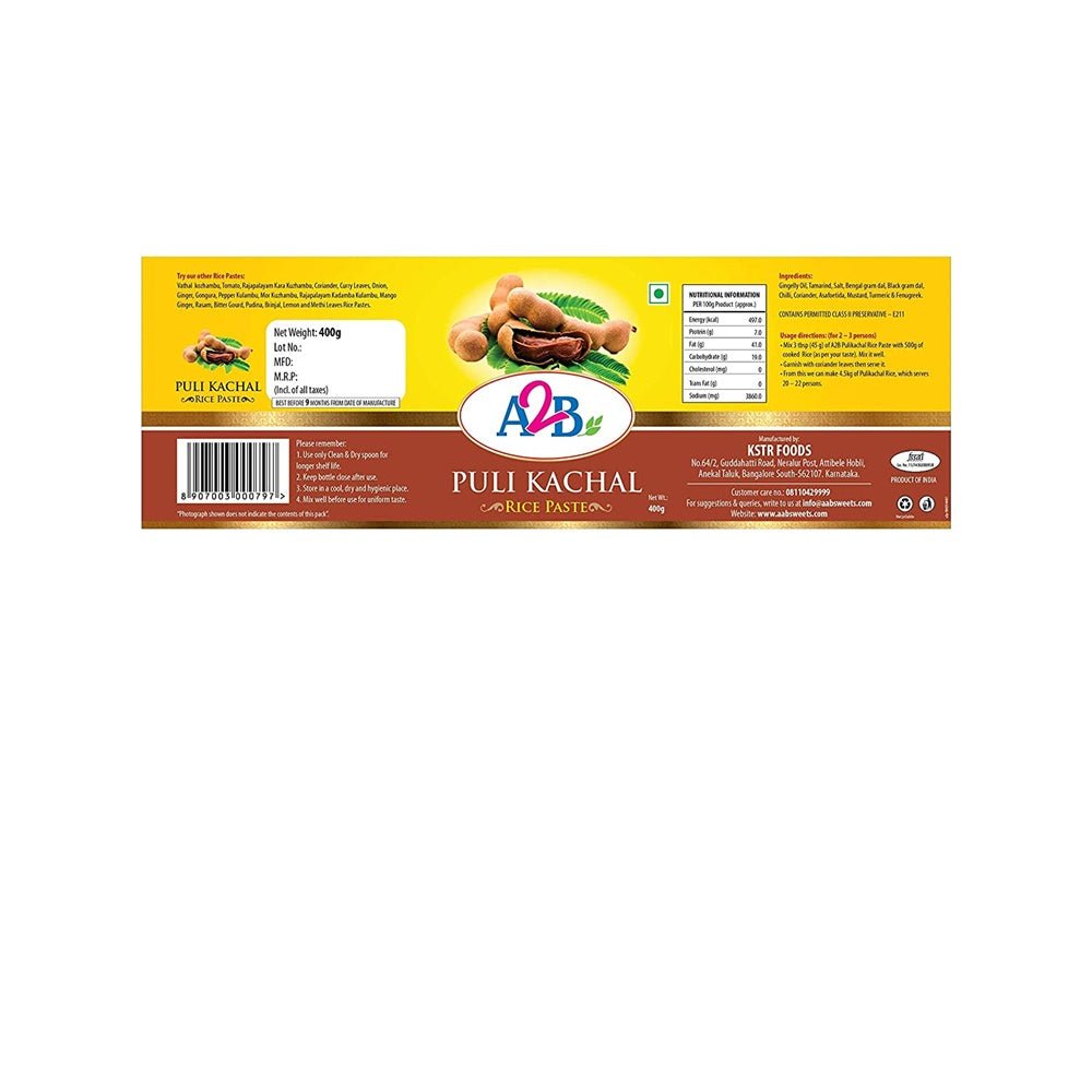 A2B - Adyar Ananda Bhavan Mor Kuzhambu Rice Paste | Grocsy