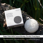 ILEM JAPAN Natural Konjac Sponge Face (White) | Grocsy