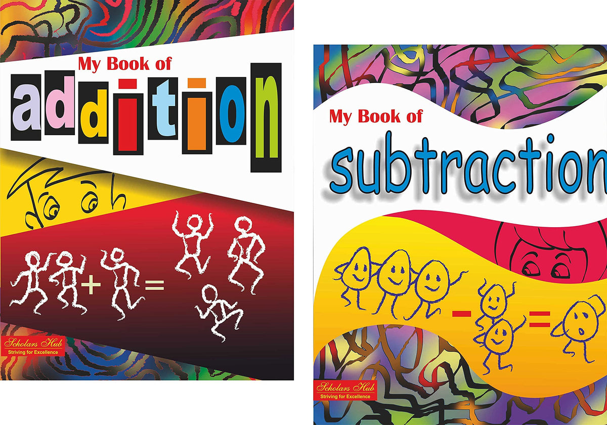 Scholars Hub Addition, Subtraction, Multiplication & Division Book For Kids Combo (Set Of 4 Books) | 192 Pages | Grocsy