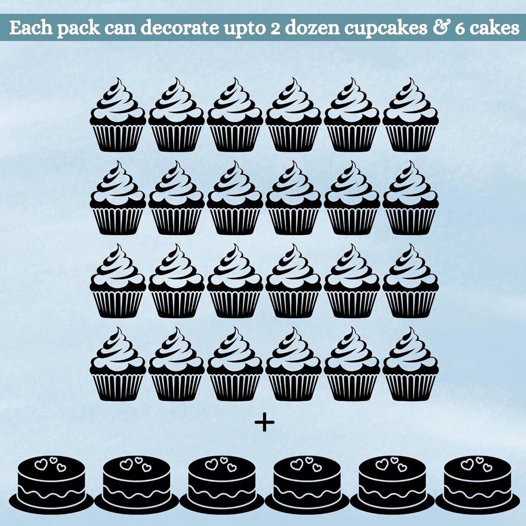 Confect Sprinkles for Cakes & Cupcakes Decoration | USP-9(Bright Blue) | Grocsy