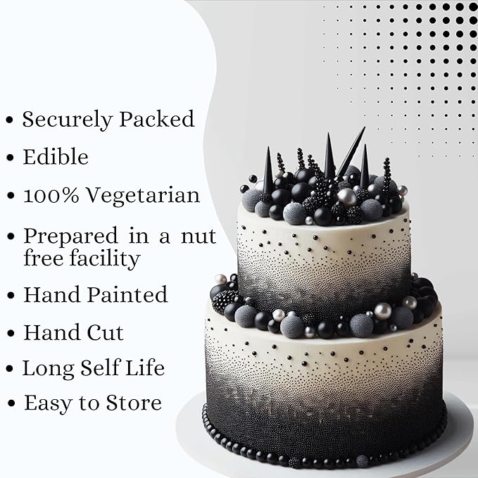Confect Black | Sprinkles Bottle for Decoration Bottle | Grocsy