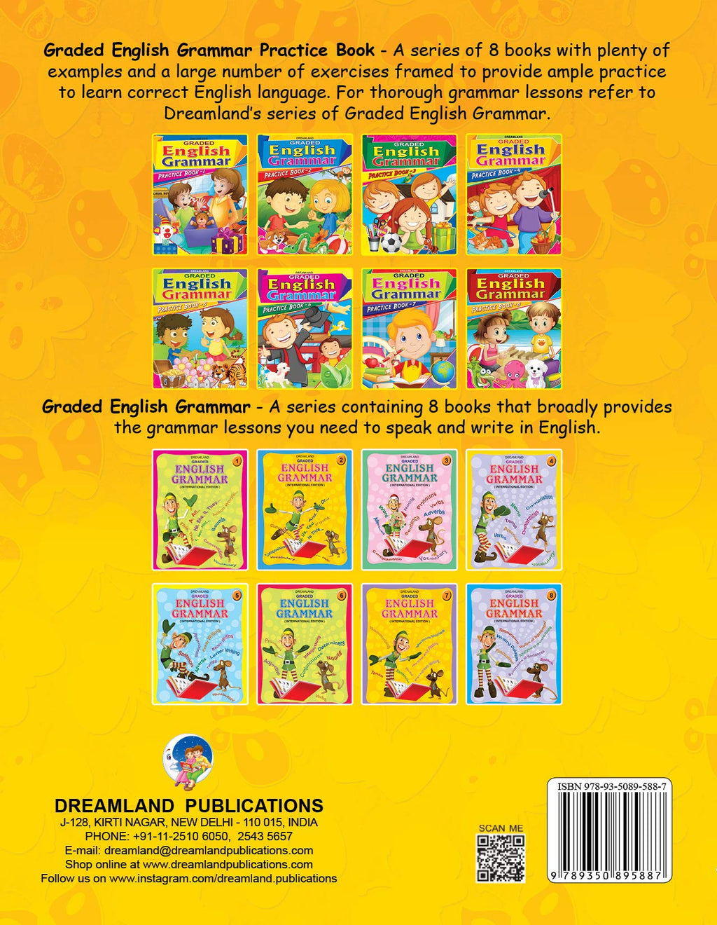 Dreamland Graded English Grammar Practice Book - 2 | Grocsy