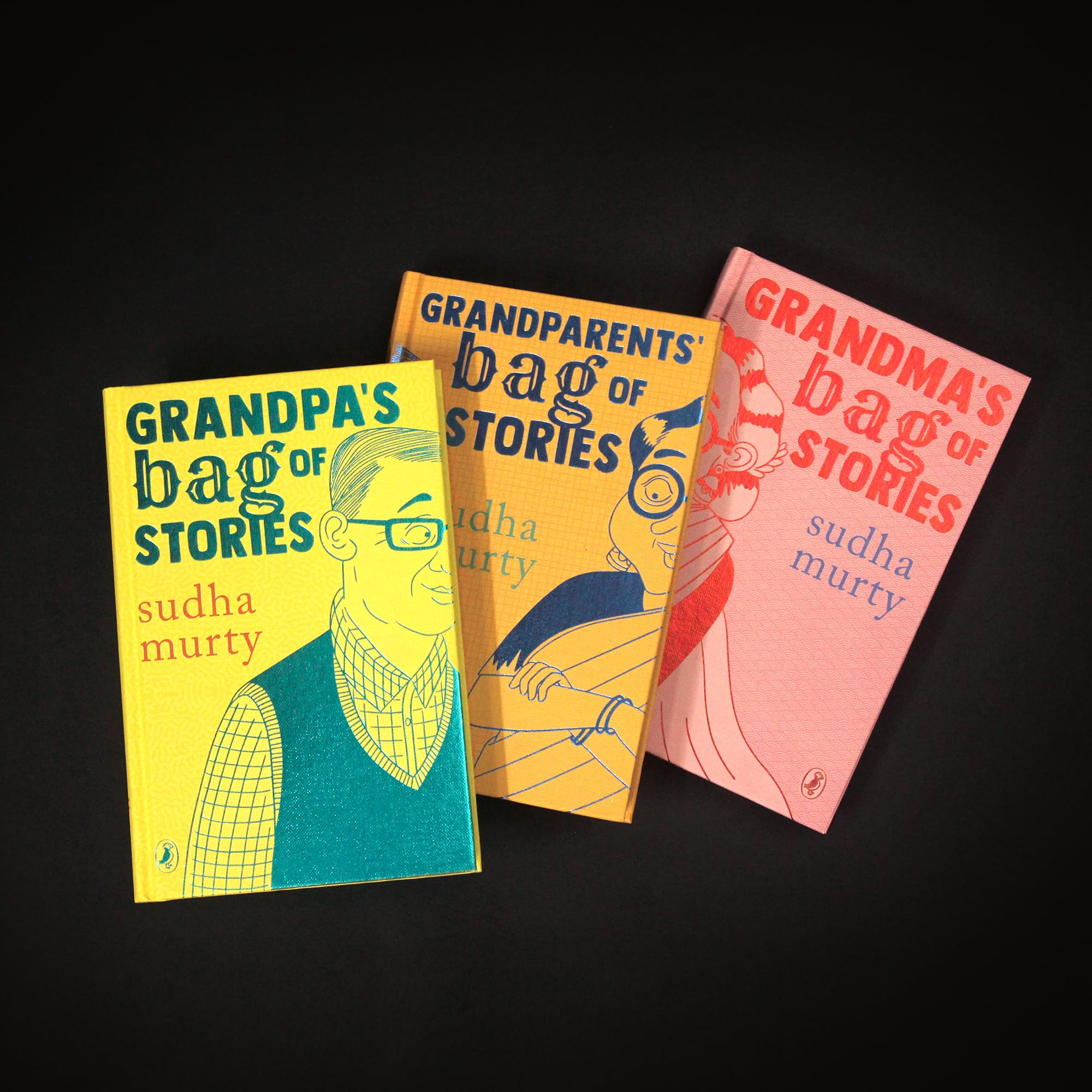 A Bagful of Stories: A Gift Edition Boxset of Grandma’s, Grandpa’s and Grandparents’ Bag of Stories by Sudha Murty | Grocsy