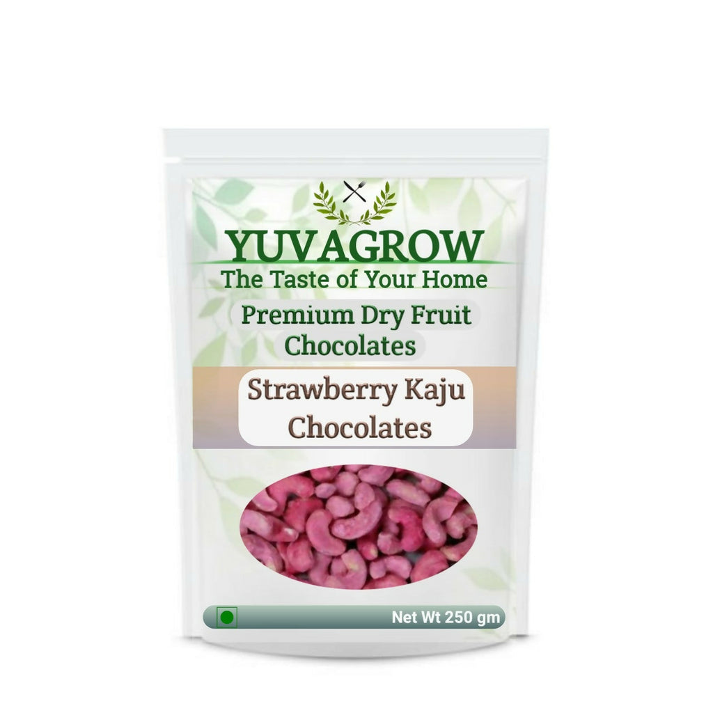 Yuvagrow Strawberry Kaju Chocolates | Grocsy