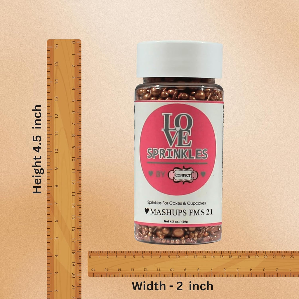 Confect Bronze | Sprinkles Bottle for Decoration Bottle | Grocsy