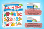 My First Giant Board Book (English-Hindi) With 31 Topics (Waterproof, Dust-Resistant, Big Fonts, Hard Laminated, Realistic Pictures, Tear Resistent) | Gift Set For Kids | Grocsy