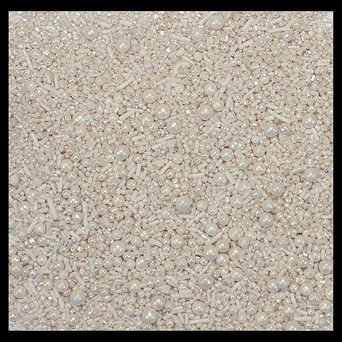 Confect White | Sprinkles Bottle for Decoration Bottle | Grocsy