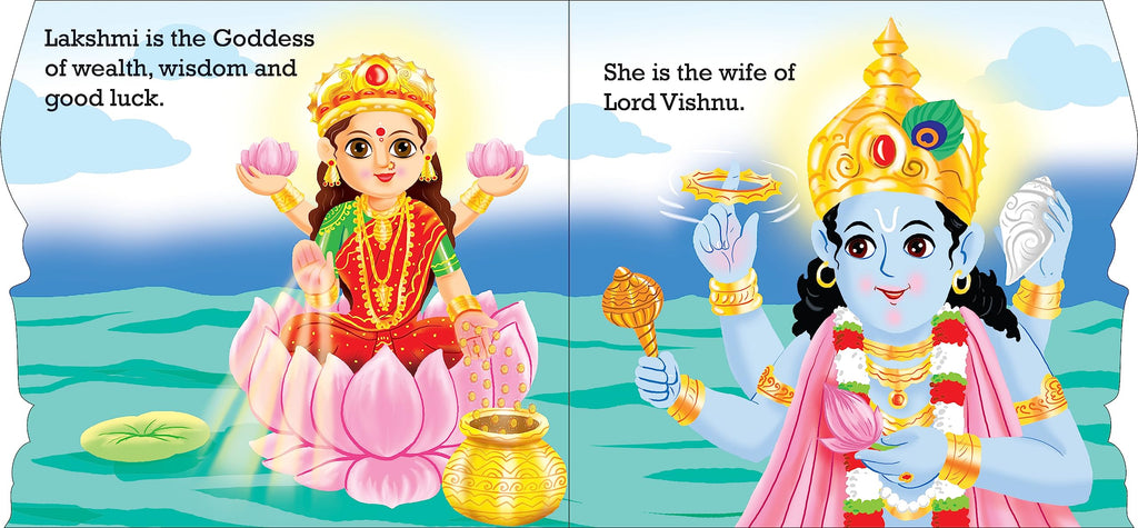 Blessings Forever-Goddess Lakshmi (Die-Cut Board Book) | Grocsy