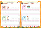 Scholars Hub Cursive Writing Books Combo (Vol 0,1) (For Ages 4-6)- Capital Letters, Small Letters & Word Family | Pack Of 2 Books | Grocsy