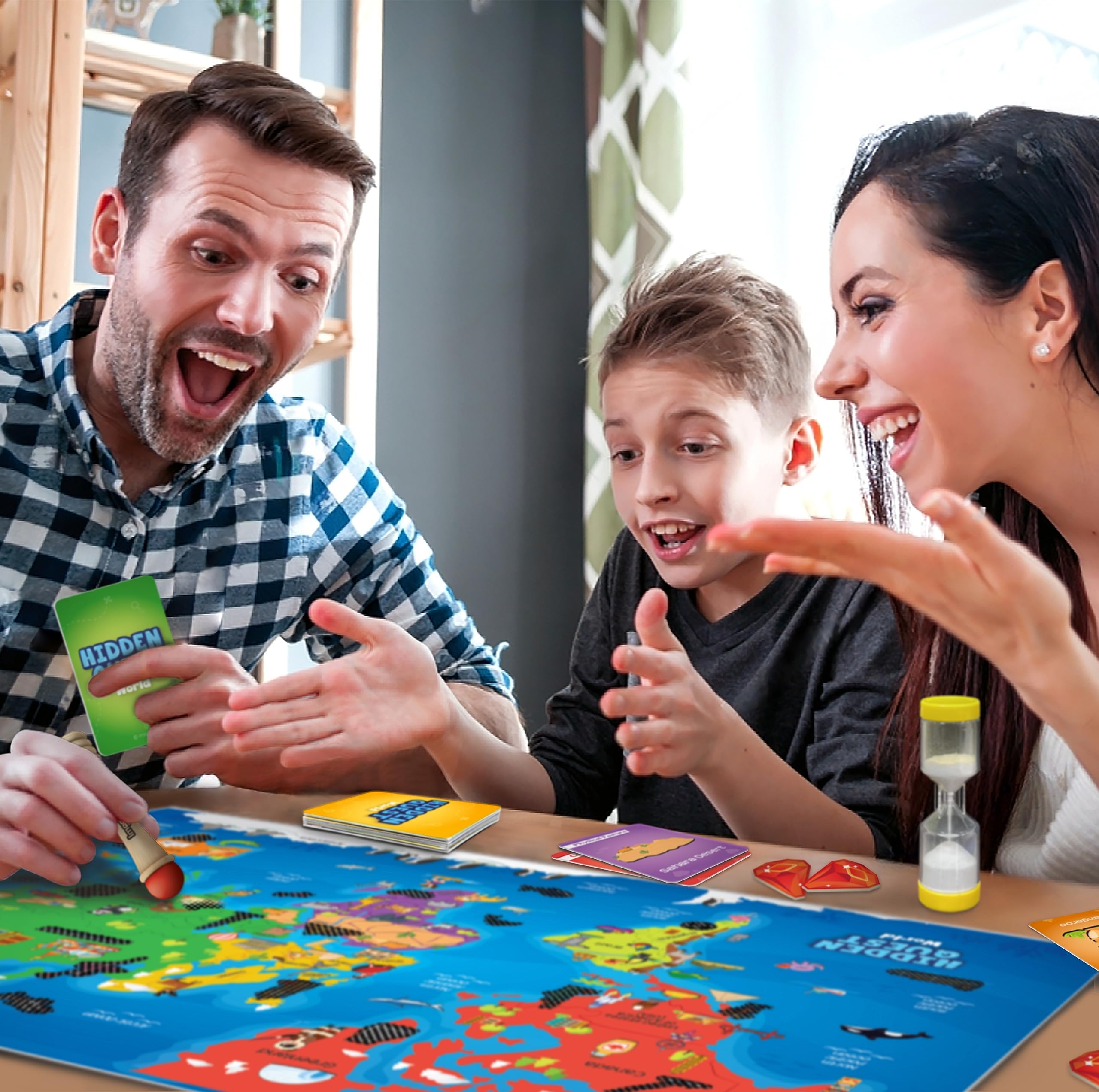 Imagimake Mapology Hidden Quest World Map Board Game | Magical Swipe & Reveal | Educational Toys for Ages 5-7 & 8-12 | Boys & Girls Toys Age 6-8 | Gifts for 10-Year-Old Boys | Grocsy