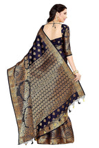 Mimosa Women's Kanchipuram Silk Saree With Unstitched Blouse Piece | Grocsy
