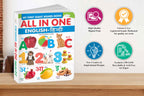 My First Giant Board Book (English-Hindi) With 31 Topics (Waterproof, Dust-Resistant, Big Fonts, Hard Laminated, Realistic Pictures, Tear Resistent) | Gift Set For Kids | Grocsy