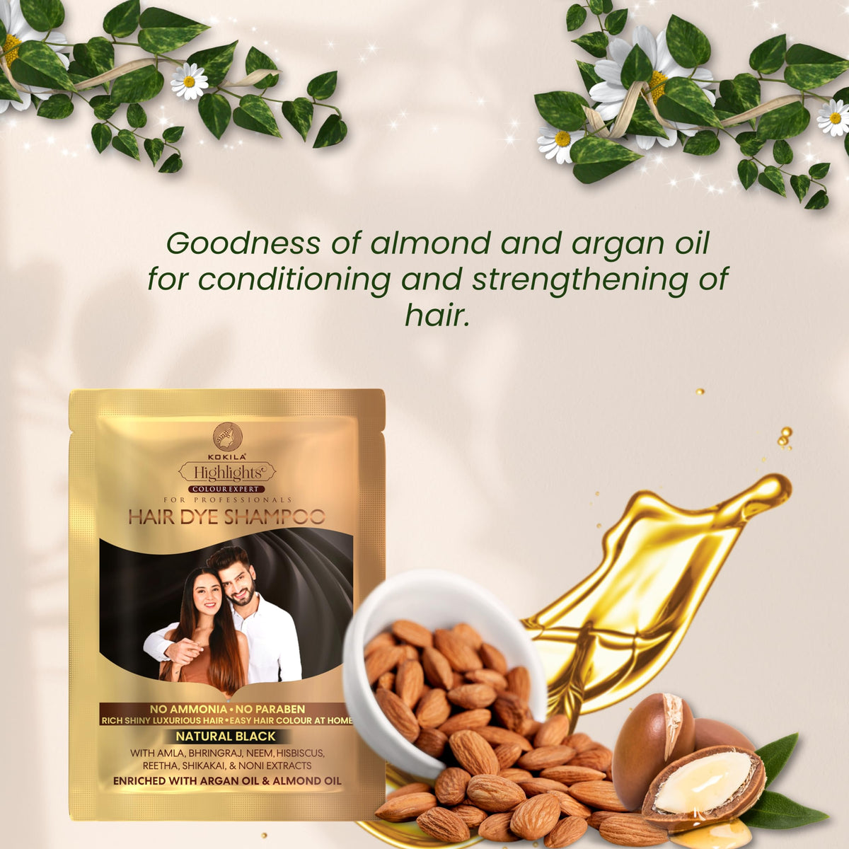 Kokila Unisex Hair Color Shampoo Sachet | Grocsy
