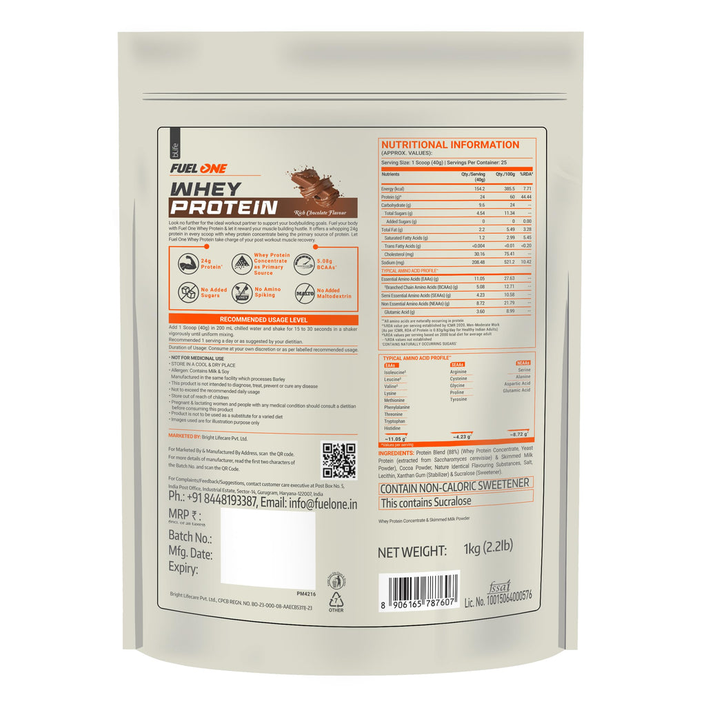 Fuelone Whey Protein - Rich Chocolate | Grocsy