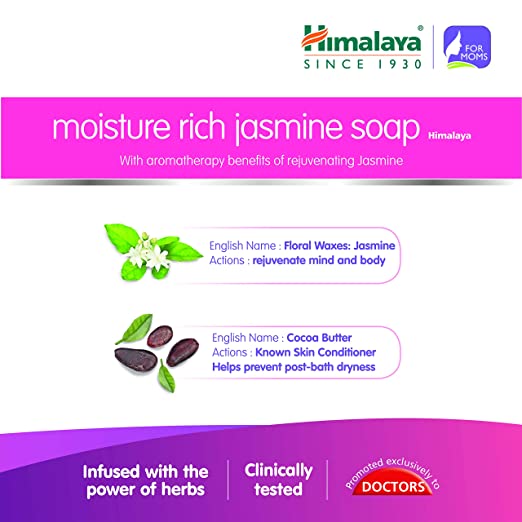 Himalaya Herbals Moisture Rich Jasmine Soap For Moms | Grocsy