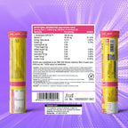 Chicnutrix Glow 500mg Effervescent Tablets - Strawberry & Lemon Flavor, For Glow & Radiance Skin | Grocsy