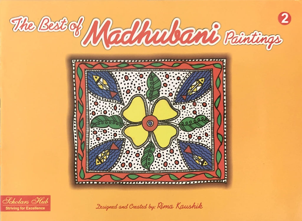 Scholars Hub Best Of Madhubani Art Paintings Book -Vol 1, Vol 2 (Set Of 2 Books) | 48 Pages | Grocsy