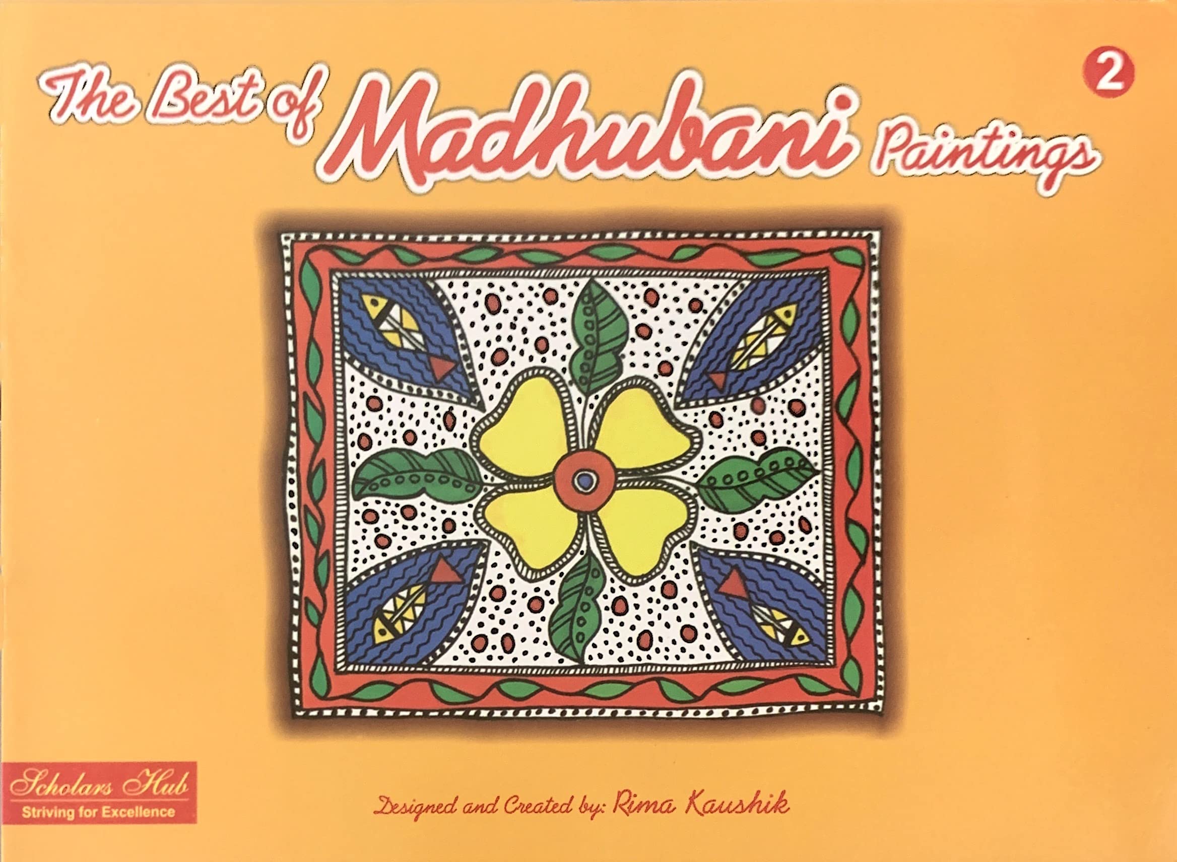 Scholars Hub Best Of Madhubani Art Paintings Book -Vol 1, Vol 2 (Set Of 2 Books) | 48 Pages | Grocsy