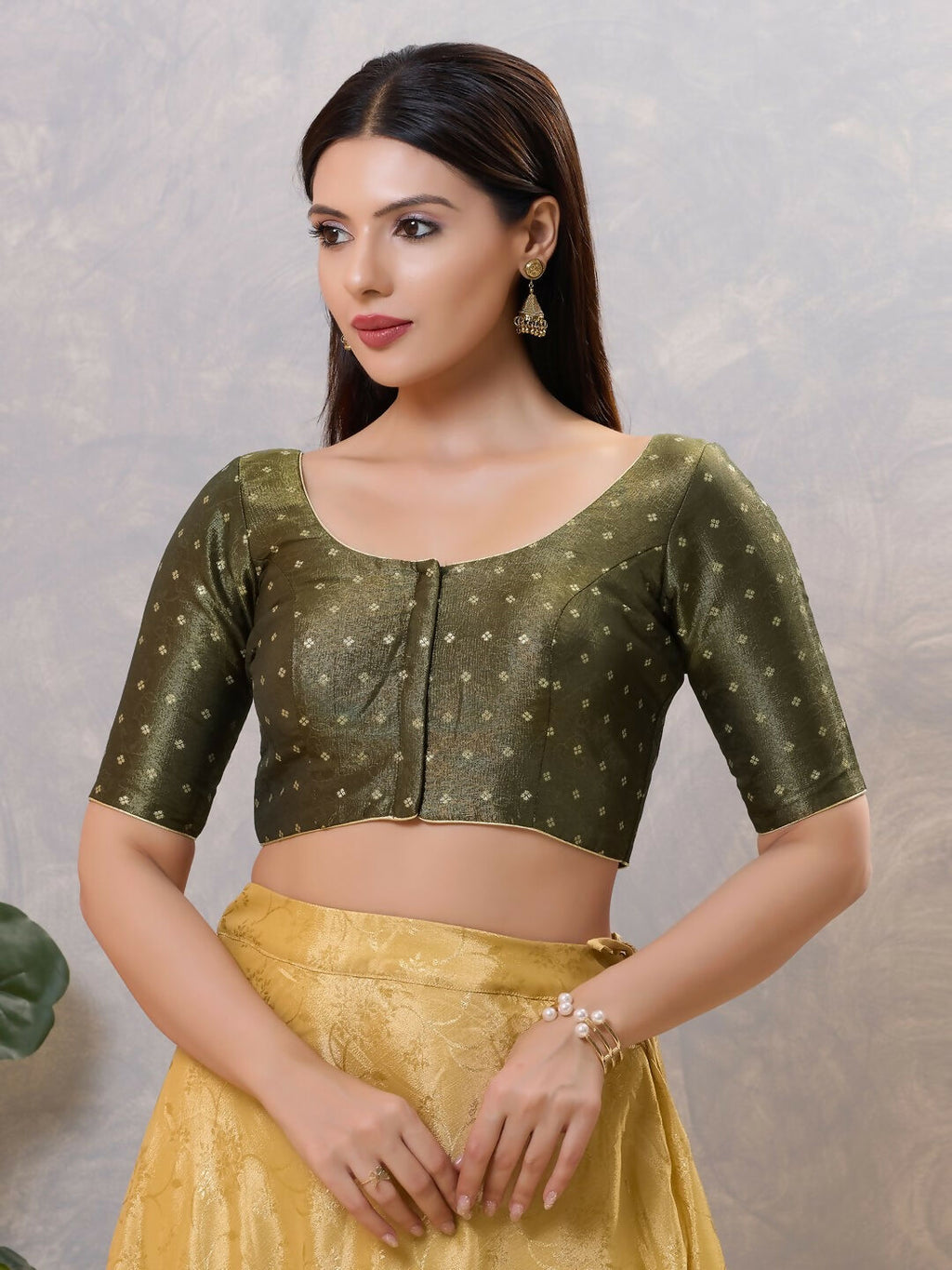 Joban Fashion Women Silk Black Stitched Blouse | Grocsy