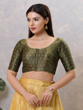Joban Fashion Women Silk Black Stitched Blouse | Grocsy