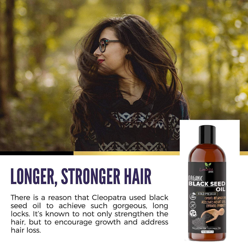 Luxura Sciences Black Seed Oil, Kalonji Oil For Hair Growth | Grocsy