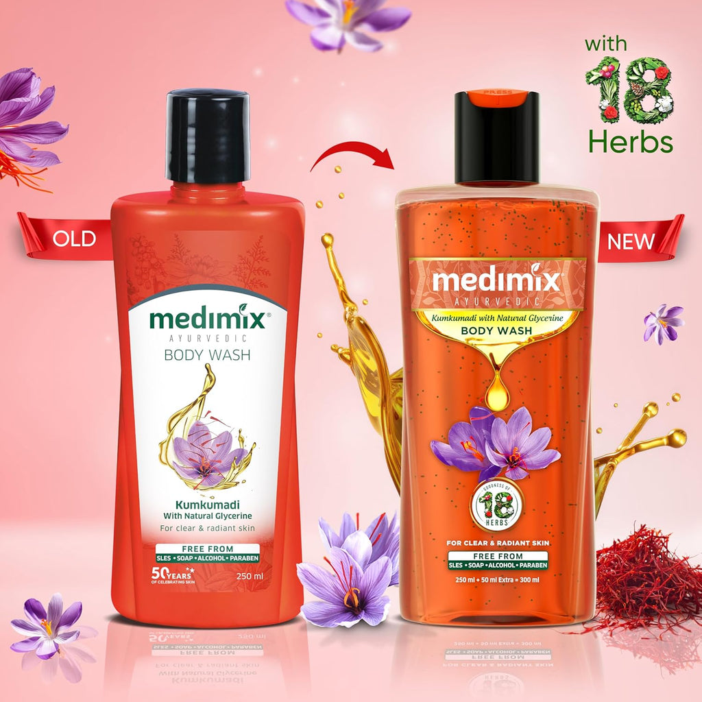 Medimix Ayurvedic Kumkumadi Body Wash | Grocsy