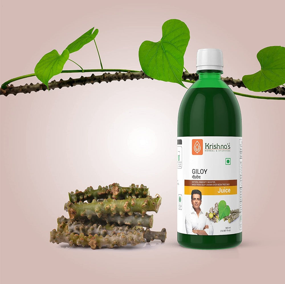 Krishna's Herbal & Ayurveda Giloy Juice / Geloy Swaras Immunity Booster | Grocsy