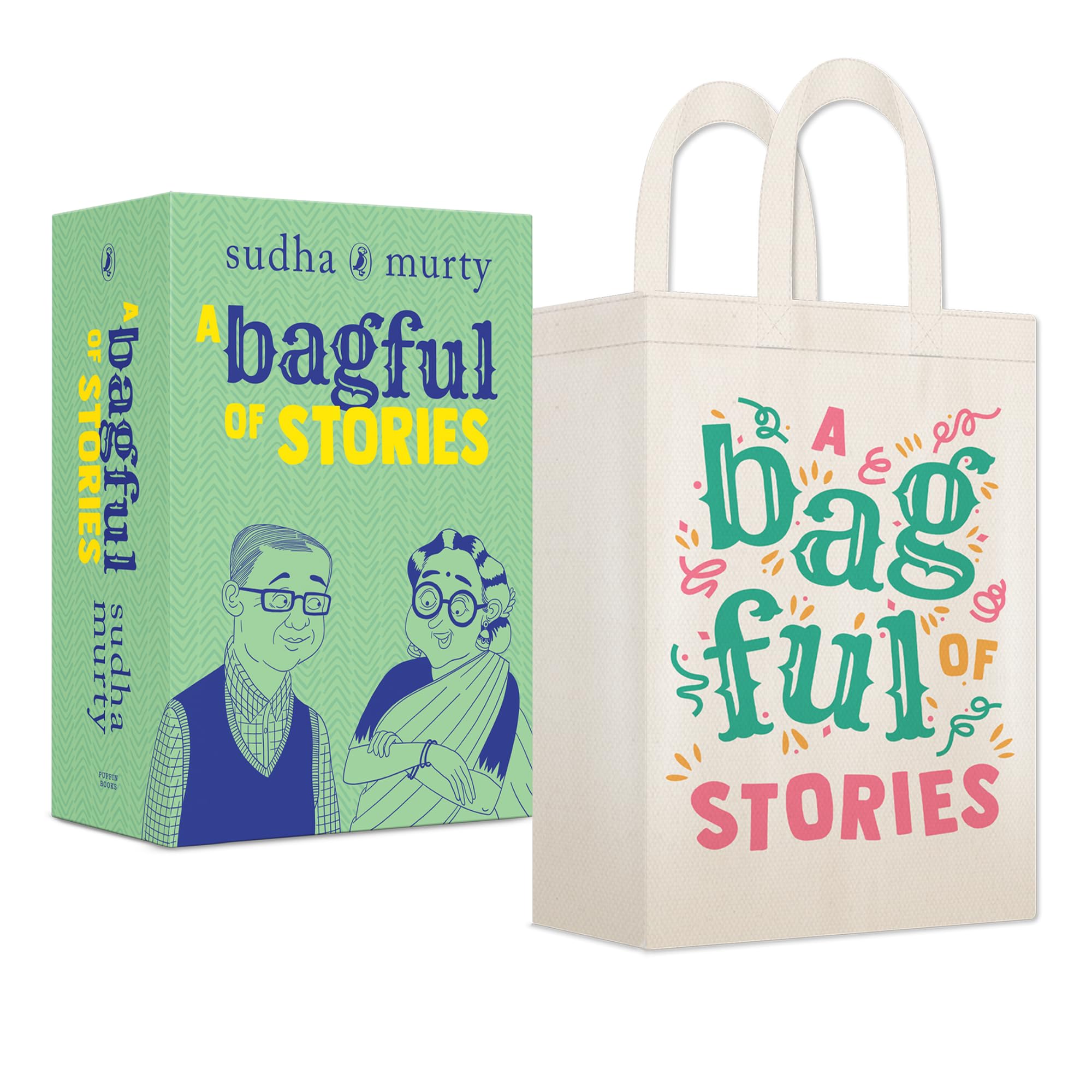 A Bagful of Stories: A Gift Edition Boxset of Grandma’s, Grandpa’s and Grandparents’ Bag of Stories by Sudha Murty | Grocsy