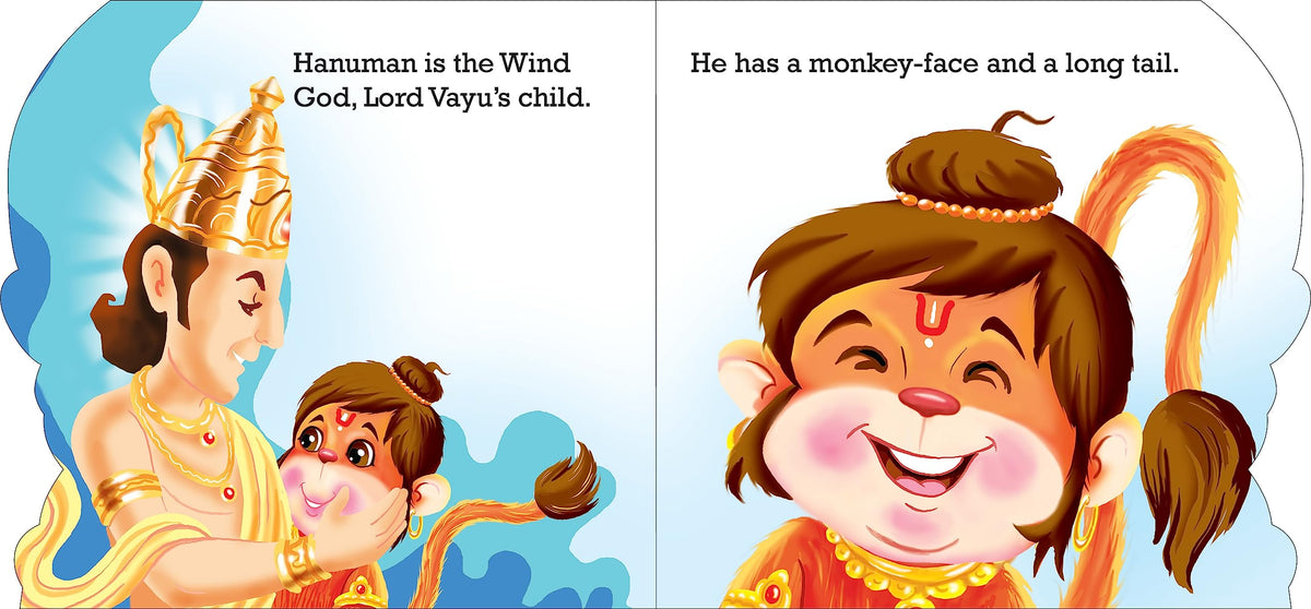 Blessings Forever-Lord Hanuman (Die-Cut Board Book) | Grocsy