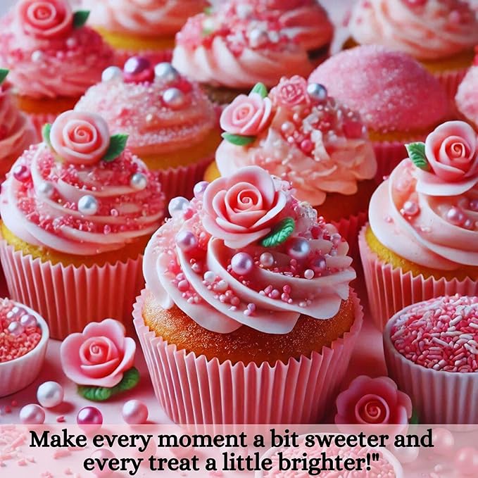 Confect Rose Pink | Sprinkles Bottle for Decoration Bottle | Grocsy