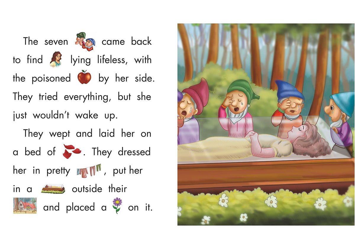 Storybook For Kids: Scholars Hub Keyword Tales Story Book Set-1 (Set Of 4 Story Books) (Illustrated) (For Ages 4+) | 64 Pages | Snow White And The Seven Dwarfs | Cinderella | Little Red Ridding Hood | Jack And The Beanstalk | Grocsy