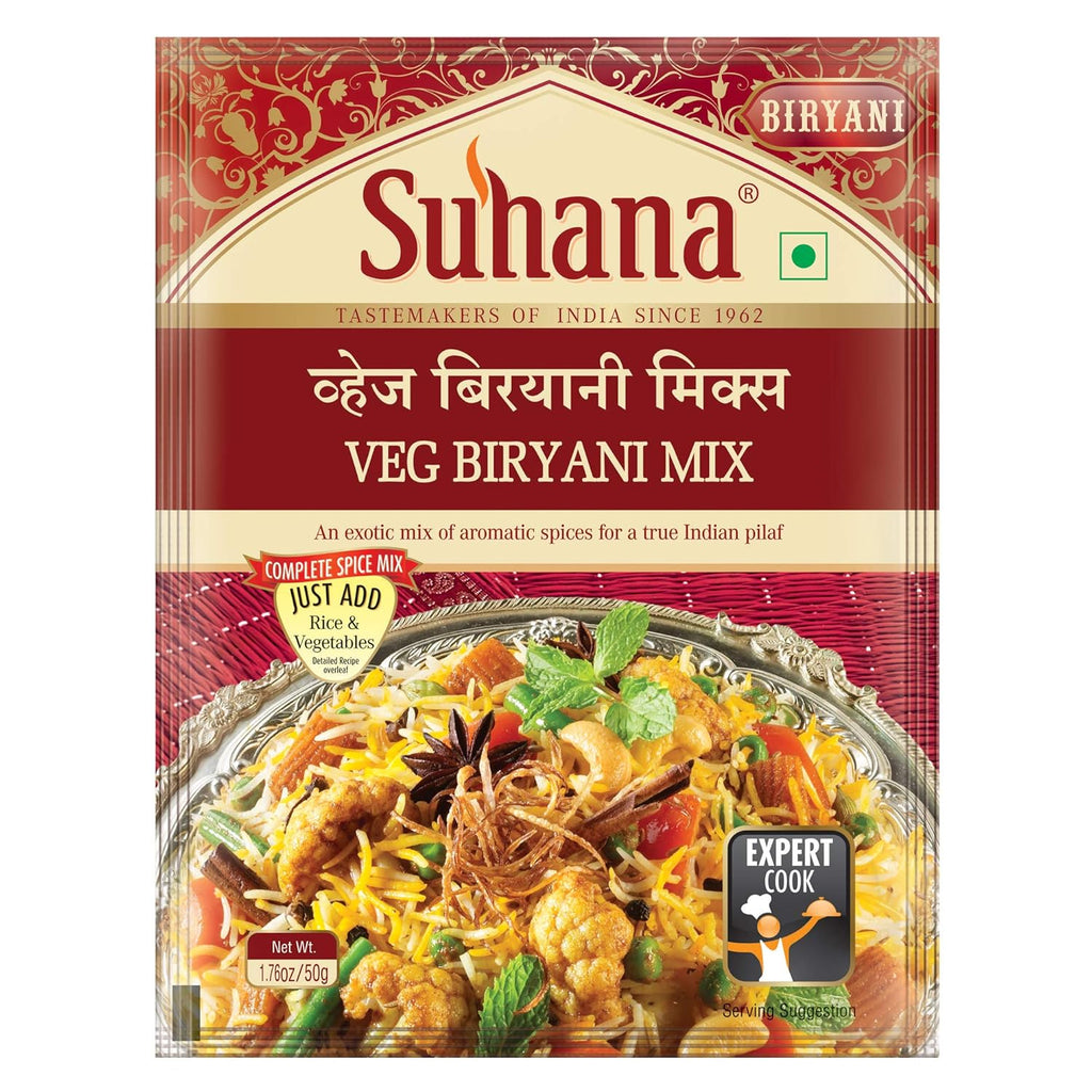 Suhana Veg Biryani Easy to Cook Pouch | Grocsy