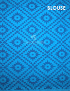 Sky Blue Kalamkaari Print Munga Cotton Saree By Gayathri Reddy Designer Studio | Grocsy