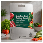 OrganizeMee Stainless Steel Chopping Board (Medium)(31.8CM X 21CM) | Grocsy