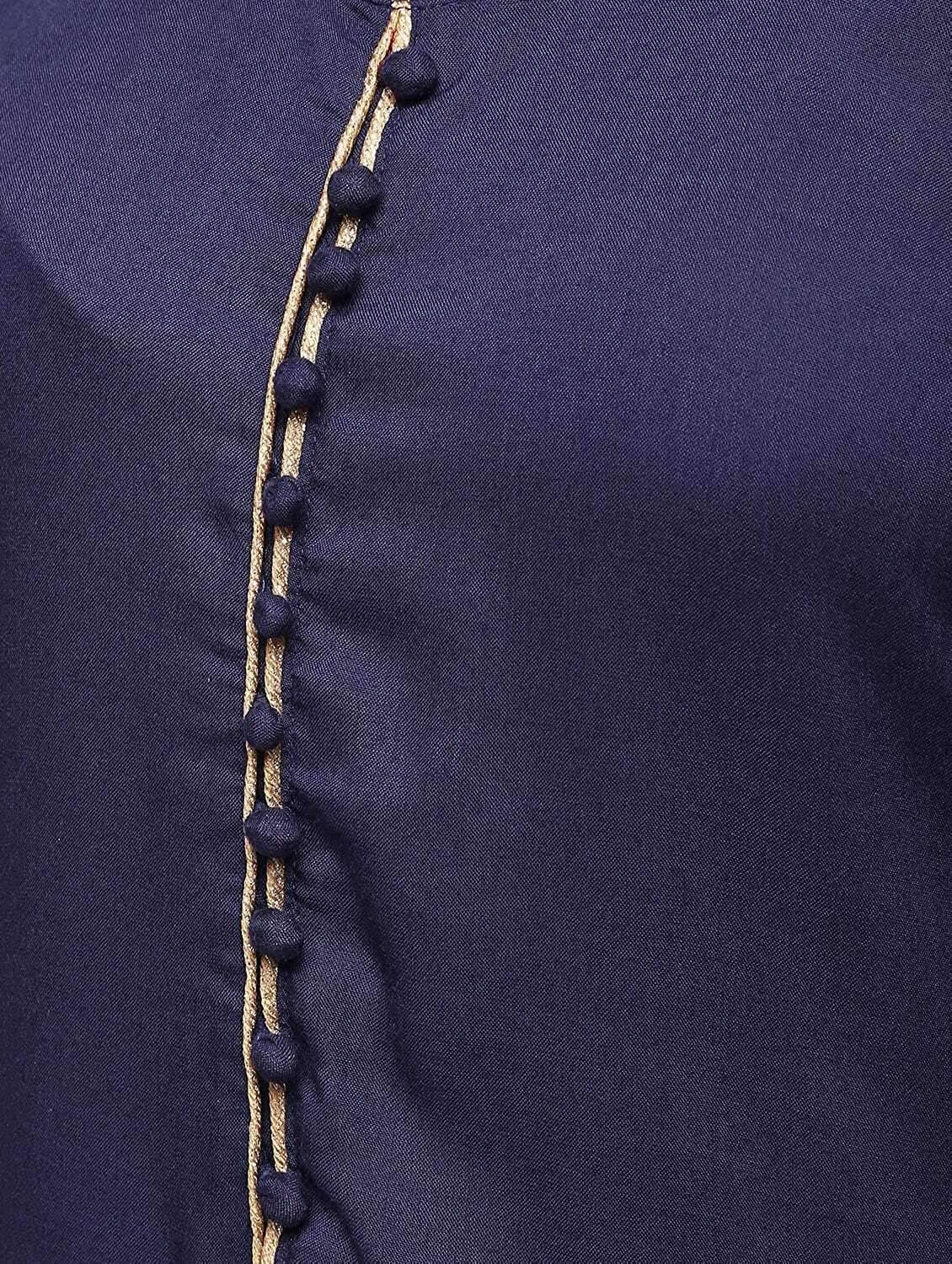 Cheera Straight Kurta With Bell Sleeve Gotta Work Design And Straight Gotta Work Plazo Pant | Grocsy