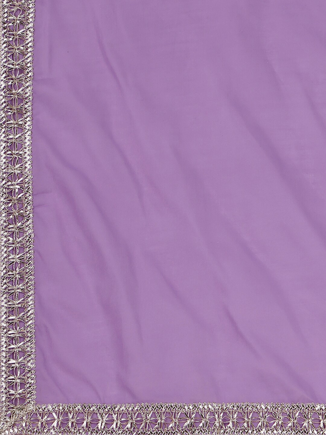 HERE&NOW Purple Floral Printed Pure Cotton A-Line Kurta & Trousers With Dupatta | Grocsy