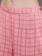 Aks Ethnic Motifs Printed Straight Kurta with Palazzos & Dupatta | Grocsy