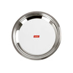 Sumeet Heavy Stainless Steel Parat (2.8 liter | 34Cm), Silver | Grocsy