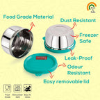 HAZEL 250ML Stainless Steel Container with Airtight Lid | Small Steel Jar | Grocsy
