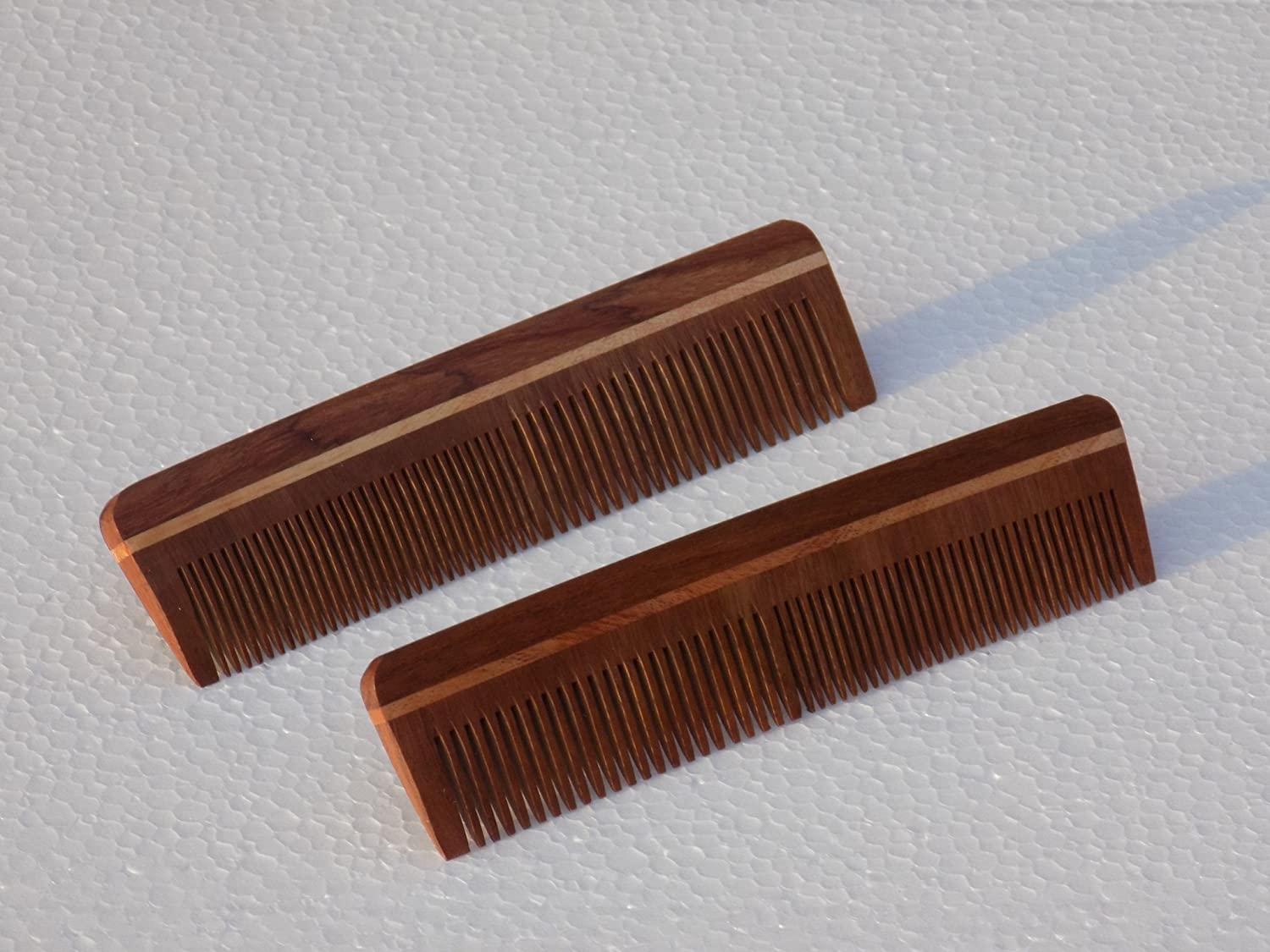 Kannssky Neem Wood Comb 100% Handmade Anti-Dandruff Comb | Grocsy