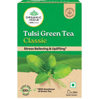 Organic India Tulsi Green Tea Classic 25 Tea bags | Grocsy