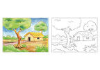 Scholars Hub Best Scenery In Pastel Book -Vol-1, Vol 2 (Set Of 2 Books) | 40 Pages | Grocsy