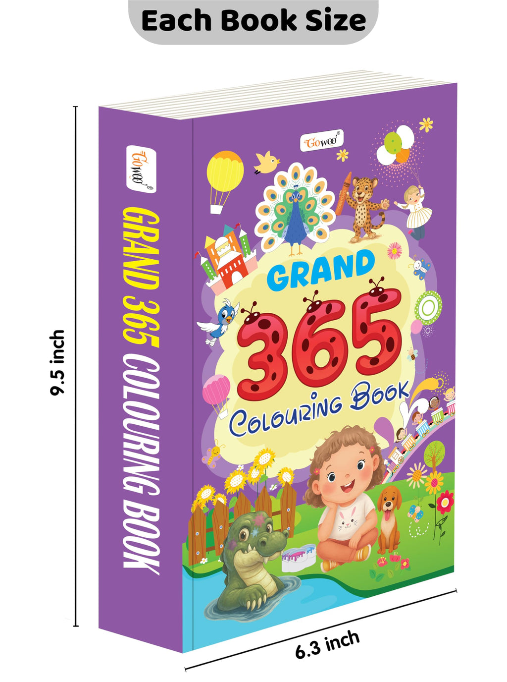 Grand - 365 Colouring Book :- Learn With Colouring, Creative Learning For Toddlers, Preschool Colouring Book, Educational Book For Kids, Toddler Fun Book, Simple Colouring Book For Kids | Grocsy