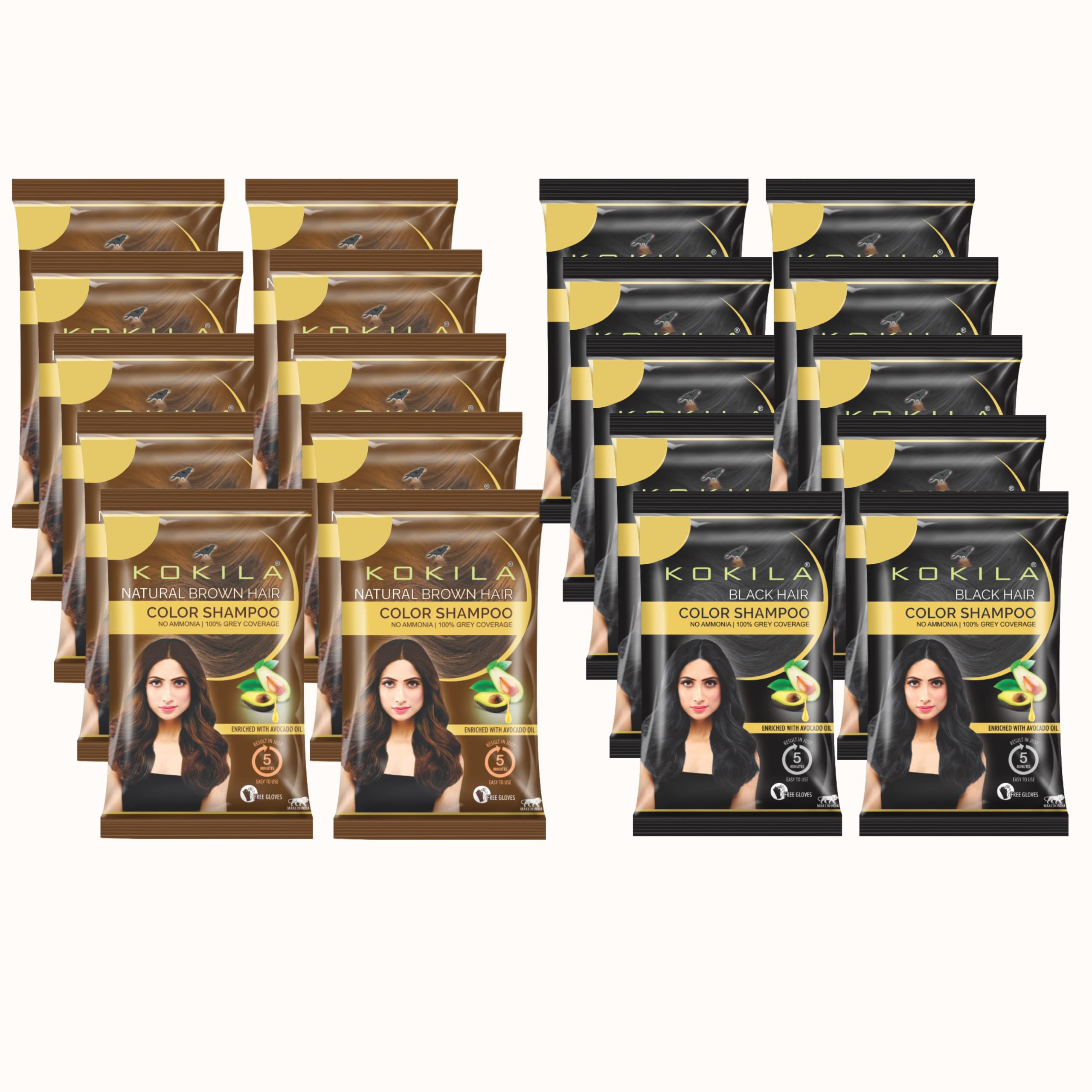 Kokila Color Shampoo/Hair Color For Men & Women | Grocsy